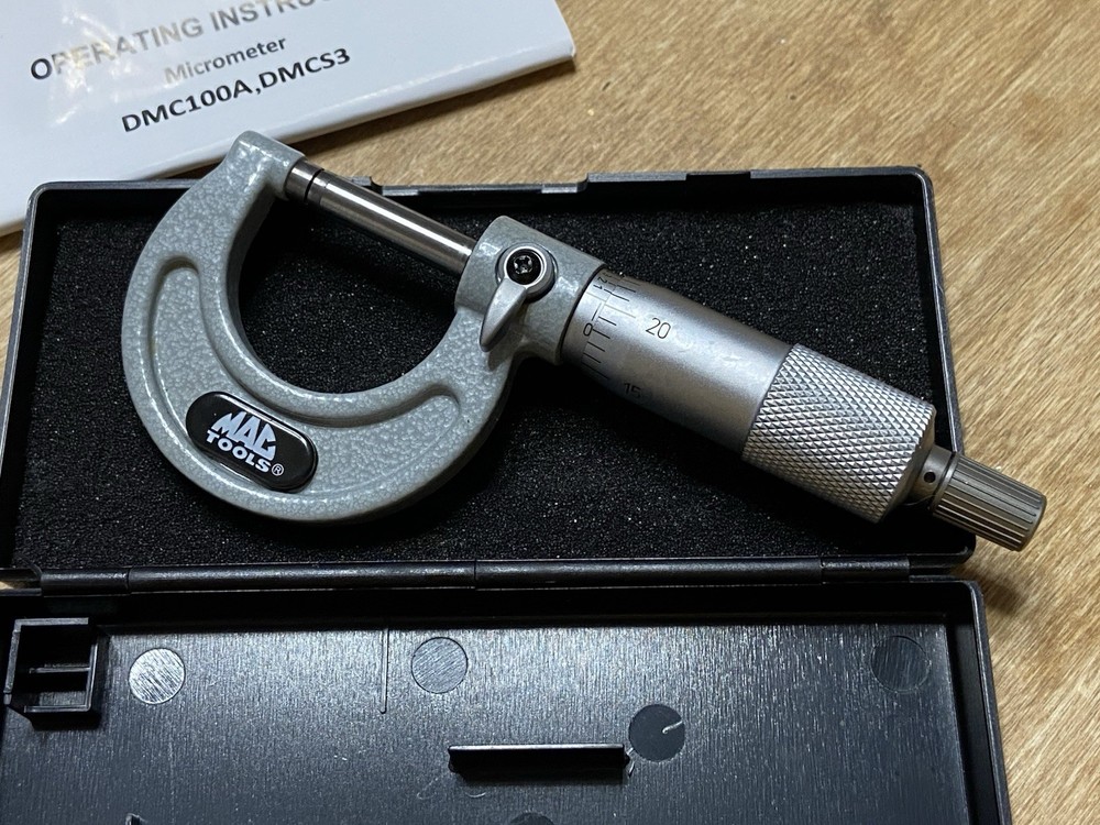 Mac Tools DMC100A Micrometer 0-1" NEW