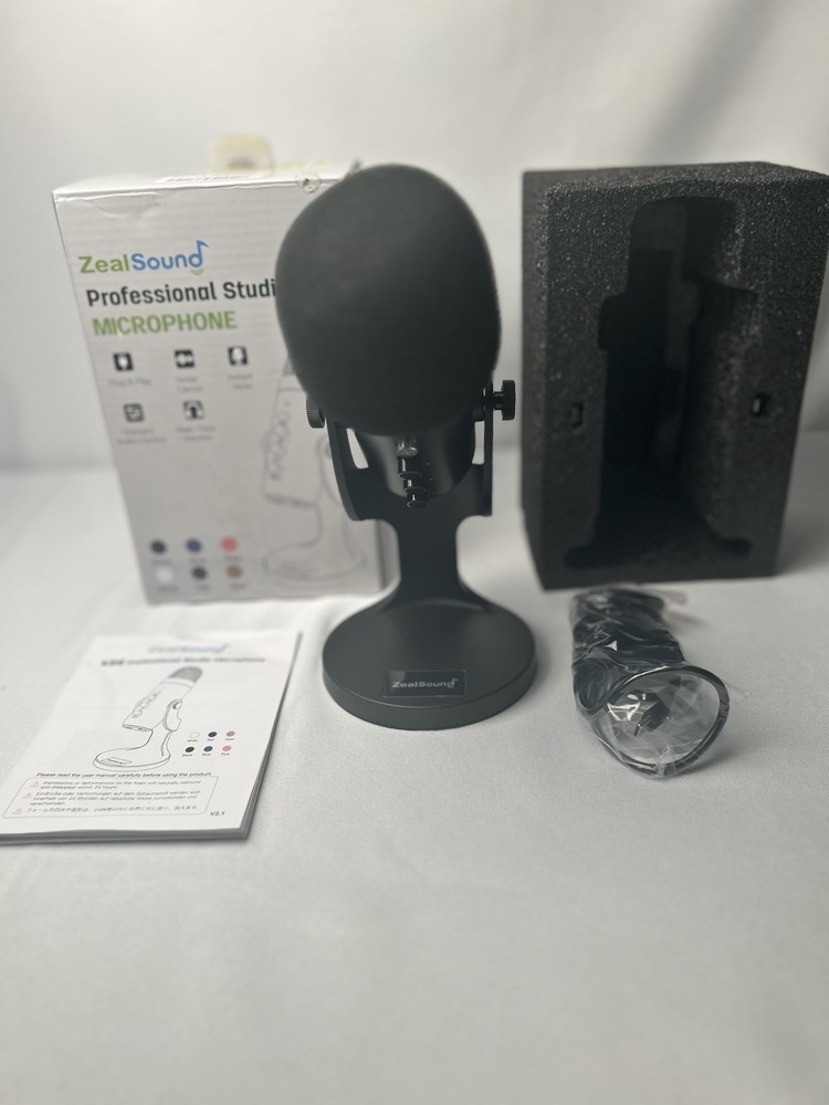 ZealSound USB Microphone Condenser Computer PC Mic Plug&Play Gaming A9