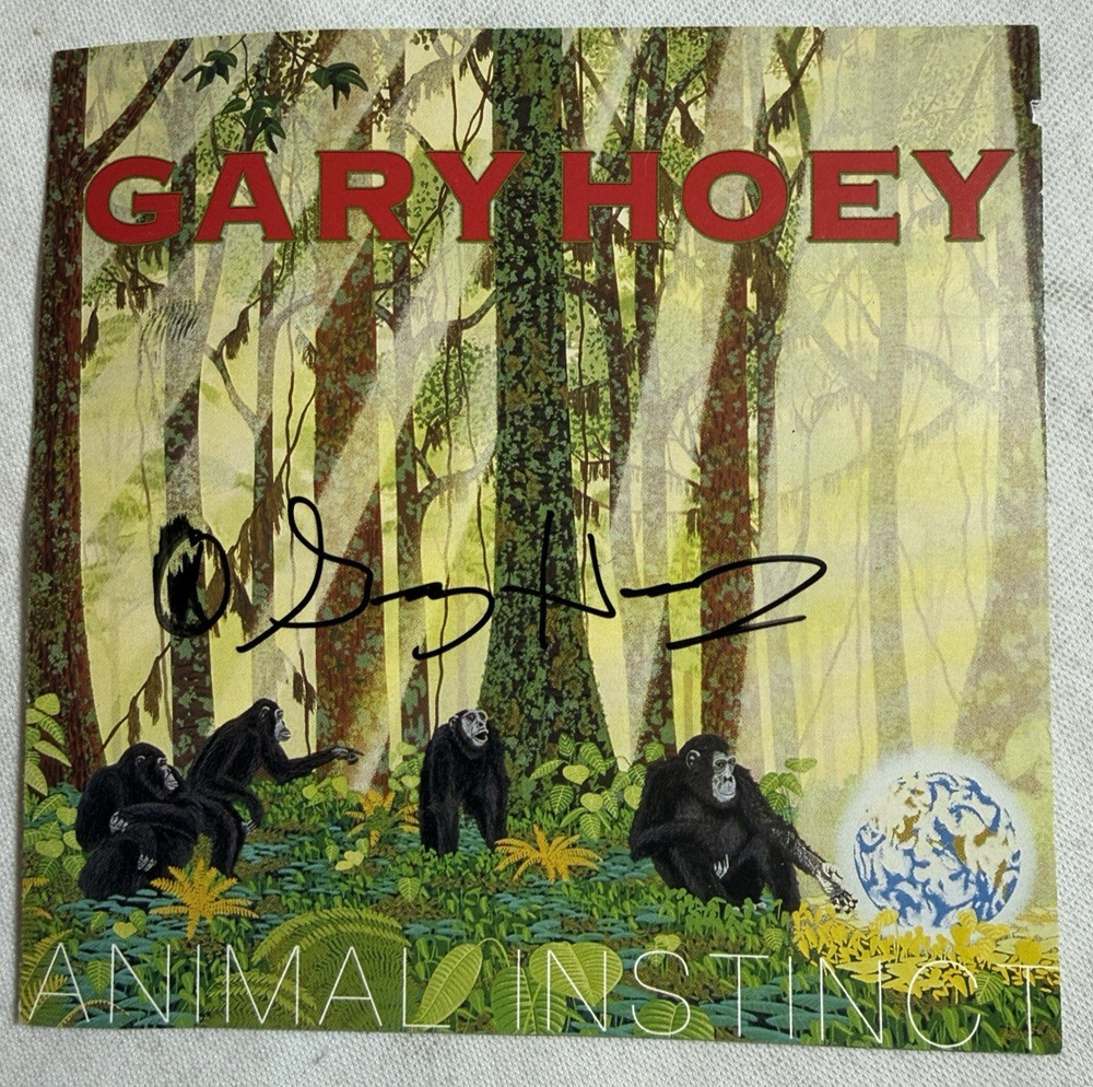 GARY HOEY Animal Instinct SIGNED Autographed CD Insert
