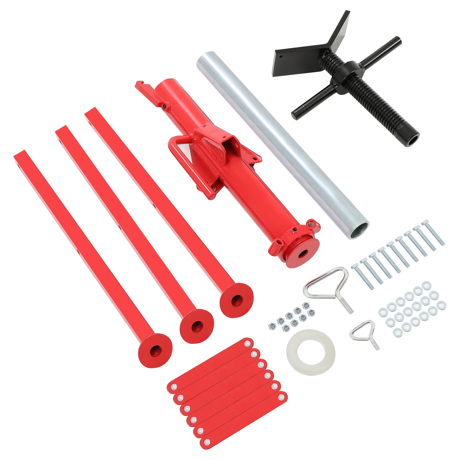 2500Lb Steel V-Head Pipe Stand Folding Tripod Pipe Jack Stand Height Pipe