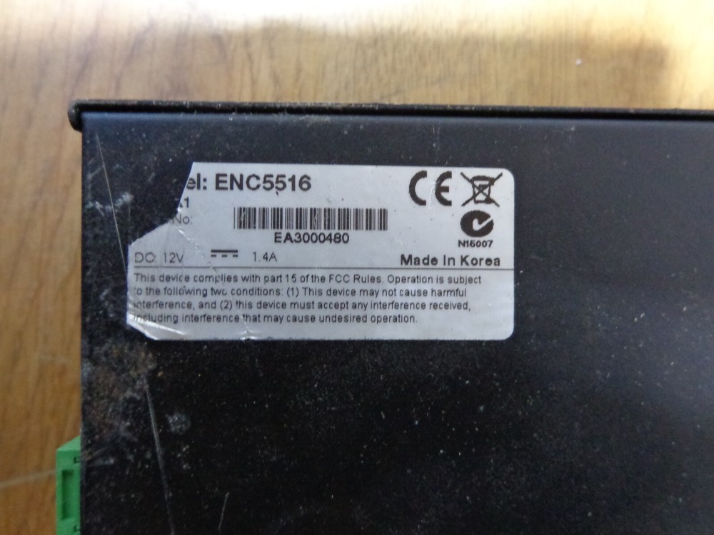 PELCO ENC5516 DIGITAL SENTRY ENCODER 16 CHANNEL H . 264 RACKMOUNT