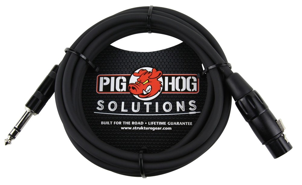 Pig Hog Solutions TRS(M)-XLR(F) Balanced Cable