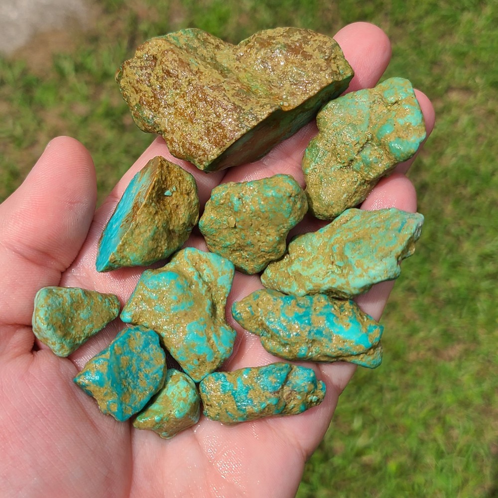 STABILIZED EASTER BLUE TURQUOISE ROUGH NEVADA USA 142.5 GRAMS
