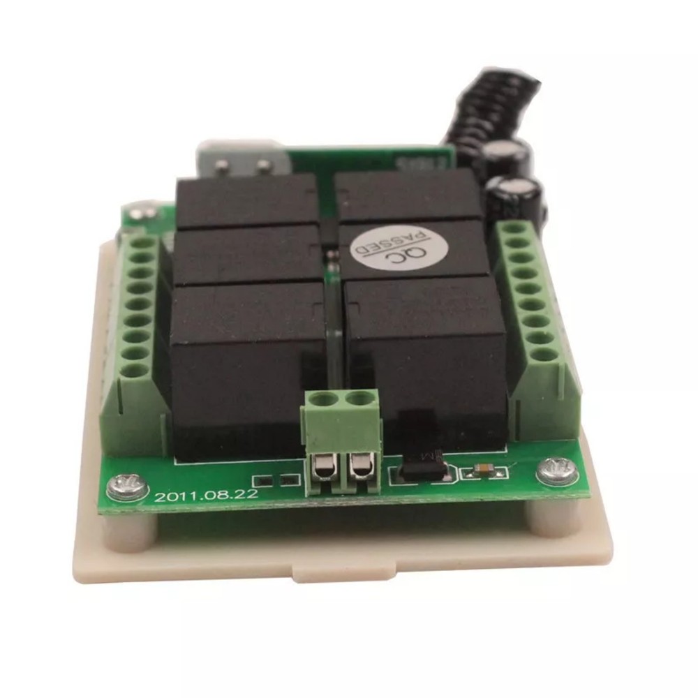 DC12V 6-Channel Relay RF Wireless Remote Control Switch Transmitter Receiver Kit