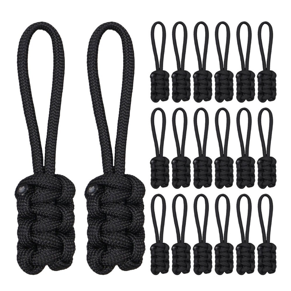 20 Pcs Zipper Pulls for Backpacks Replacement Slider Heads Small