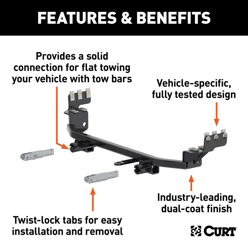 CURT Custom Tow Bar Base Plate Fits Select Ford Focus