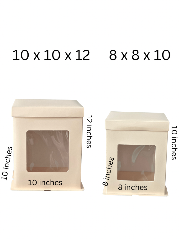 Medium 8x8x10 Cake Box- Pink