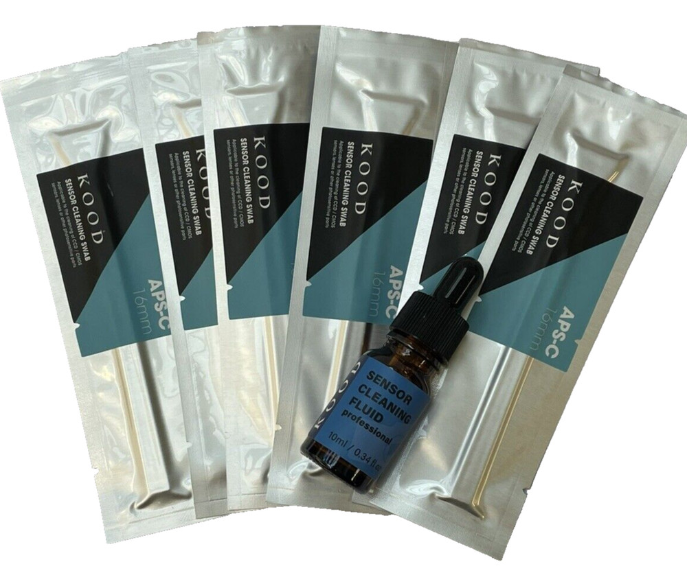 Pro APS-C Sensor Cleaning Kits Swabs & 10ml sensor Cleaning fluid