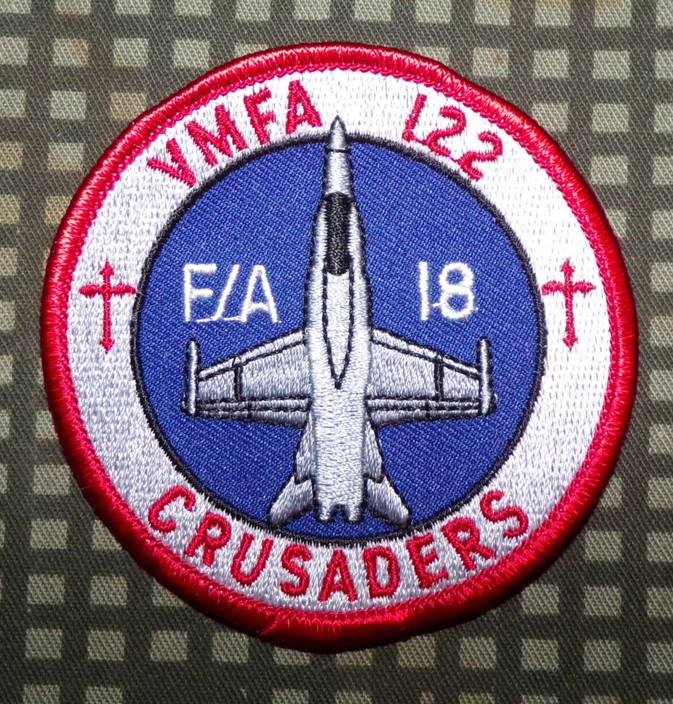 USMC VMFA-122 Marine Fighter Attack Squadron Crusaders Patch