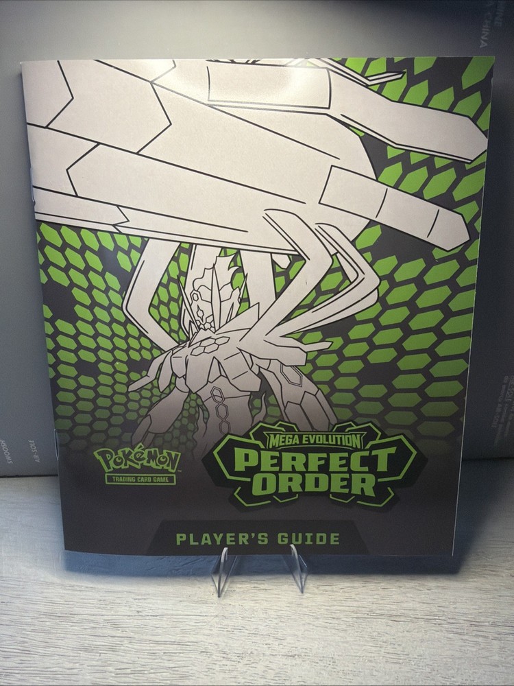 Mega Evolution Perfect Order Player’s Guide Book Pokemon ETB Elite Trainer Box