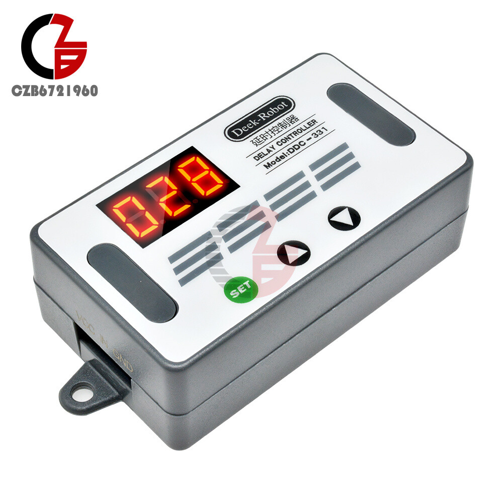 DC 12V 50mA DDC-331 Digital Display Delay Relay Controller PNP Sensor PLC Signal