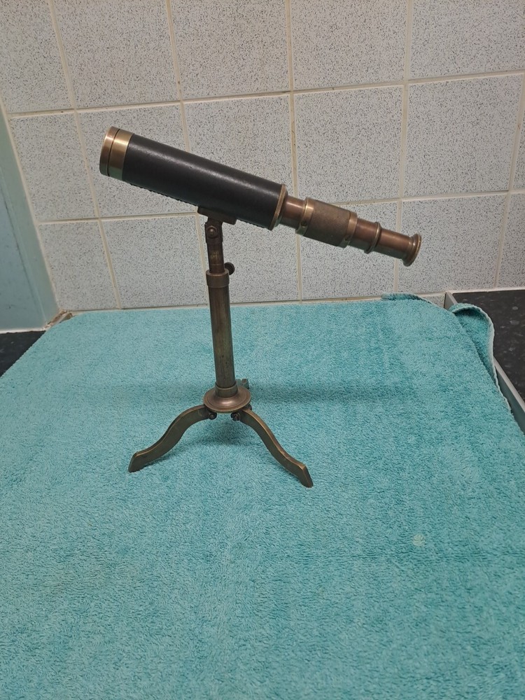 Antique Table Top Brass Telescope