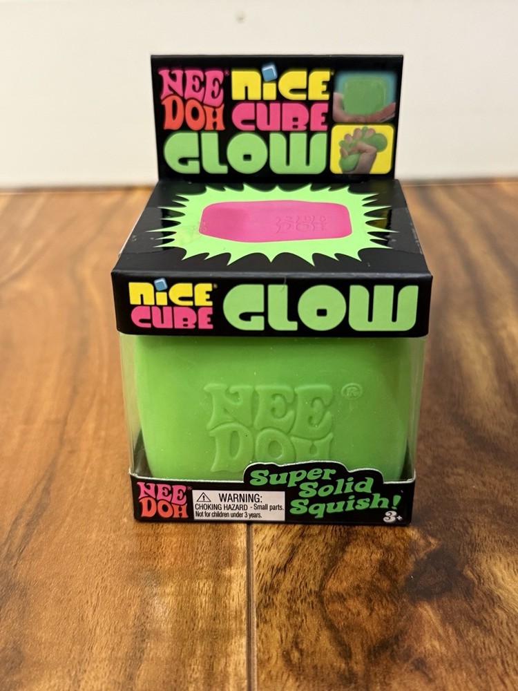 NeeDoh Nice Cube Glow - Orange And Green Bundle