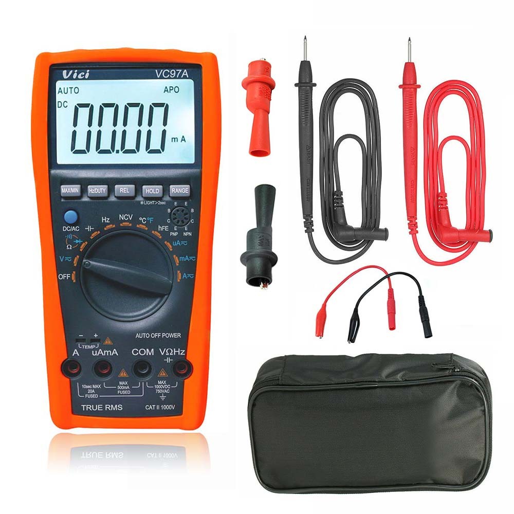 VICI VC97A TRMS DMM AC DC Voltmeter Capacitance Resistance digital Multimeter