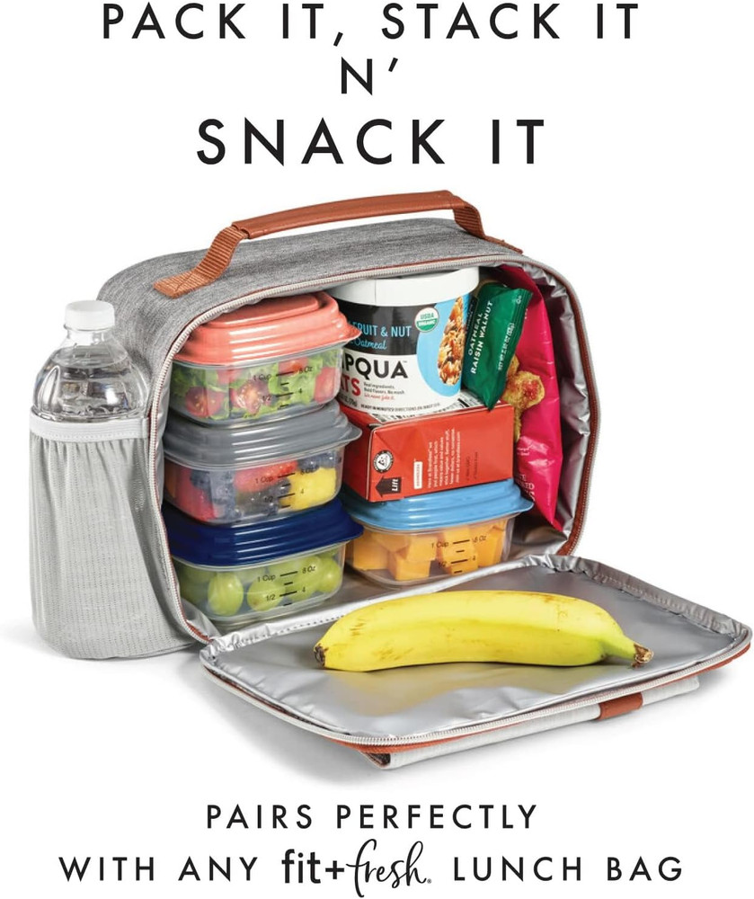 Stak Pak Set, 6 Piece, Plastic, New Multicolored
