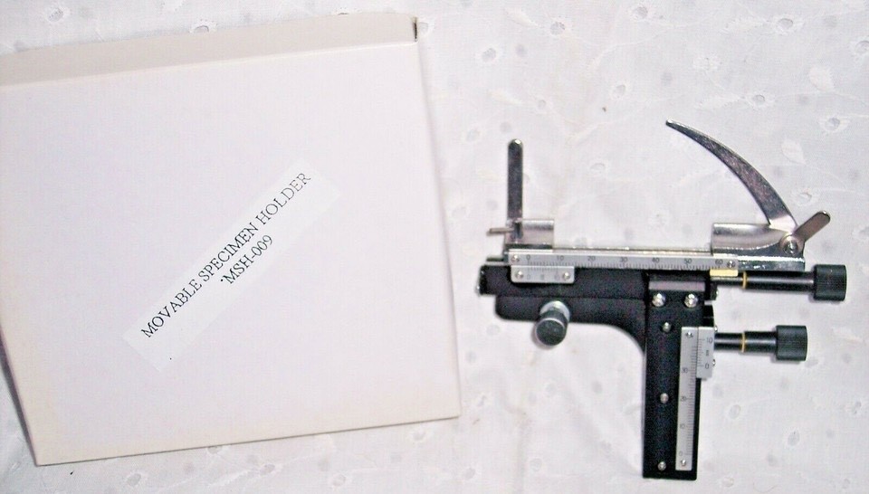SPECIMEN HOLDER MOVEABLE GRADUATED MECHANICAL STAGE -SCIENCE MSH-009- NEW