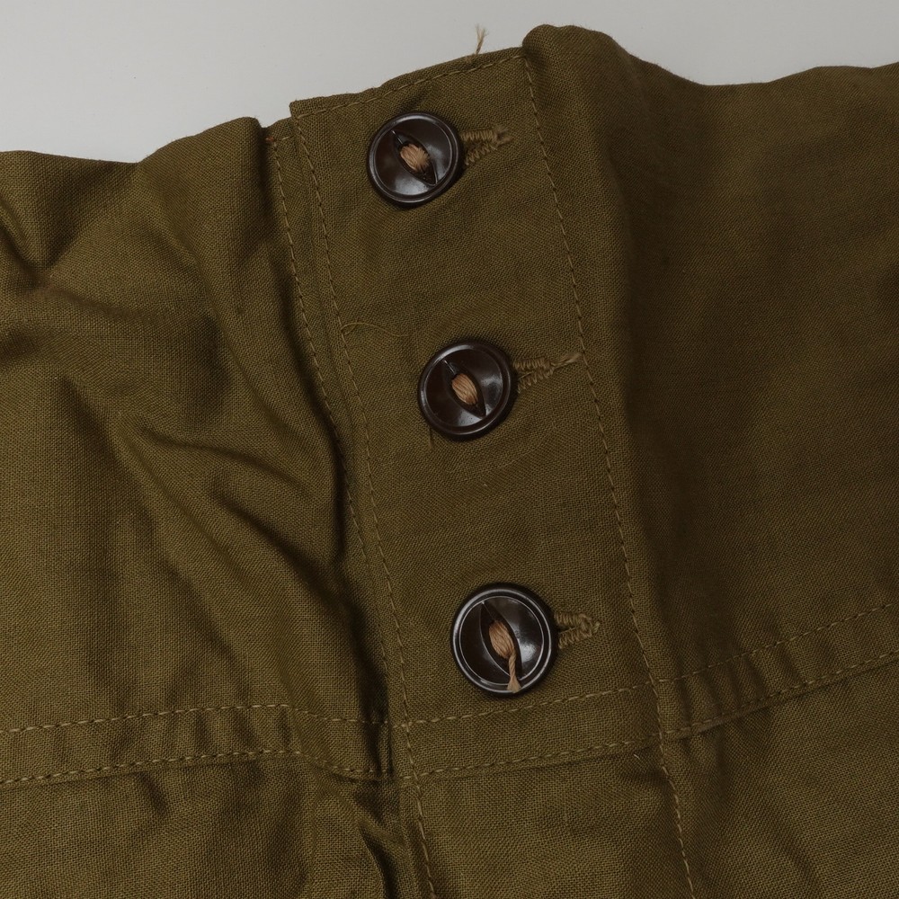 Vintage WWII Military 40s Button Shorts Boxers Size 32 Morton Rose Olive Green