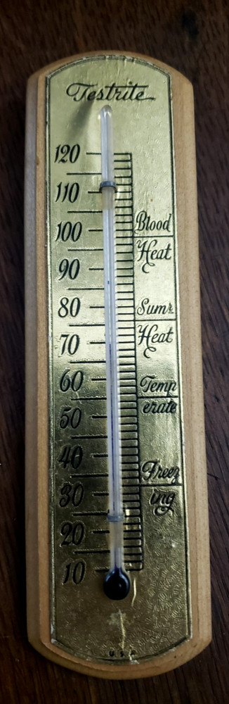Vintage Testrite Thermometer Clean. Works