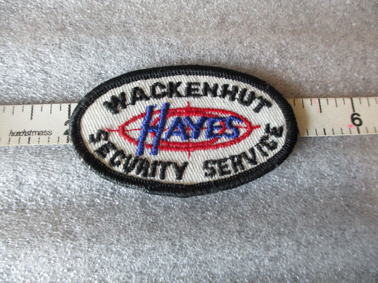 1965 NASA SECURITY BRANCH VECTOR MEATBALL + HAYES AEROSPACE SECURITY PATCHES