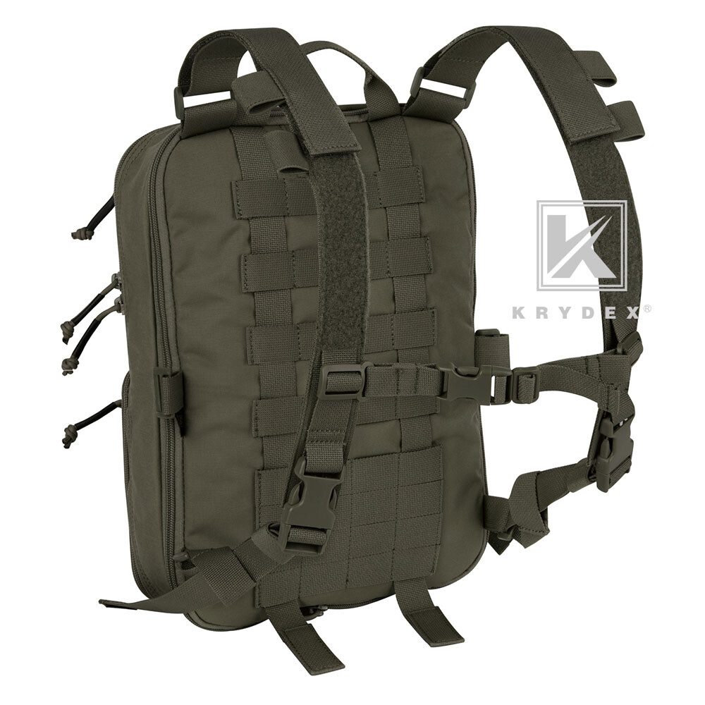 KRYDEX D3 Flatpack Tactical Expandable Backpack 23L MOLLE Travel Expanded Pack