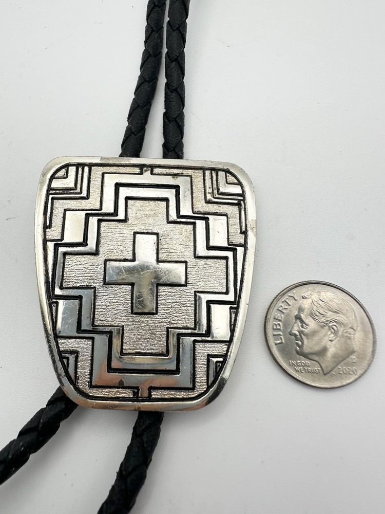 Ivan Solid Copper Cross Design Bolo Tie