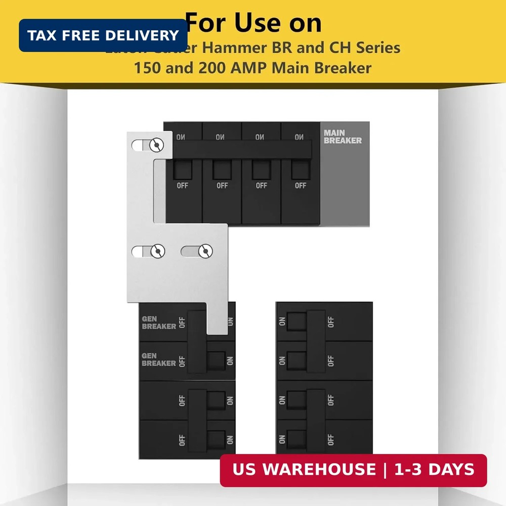 Generator Interlock Kit Compatible with GE General Electeric Vertical Main 150 a
