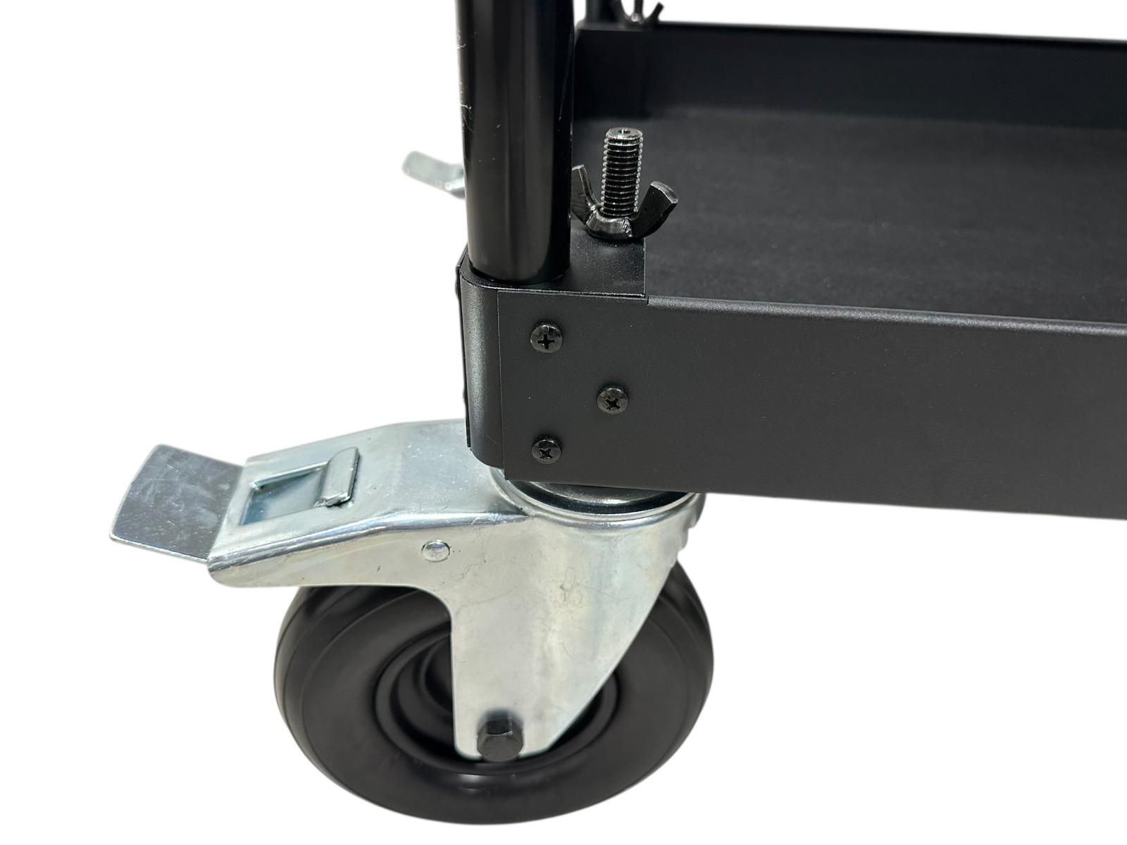 Studio Wheel Video Production Travel Cart Casters, Dual Handles Collapsible