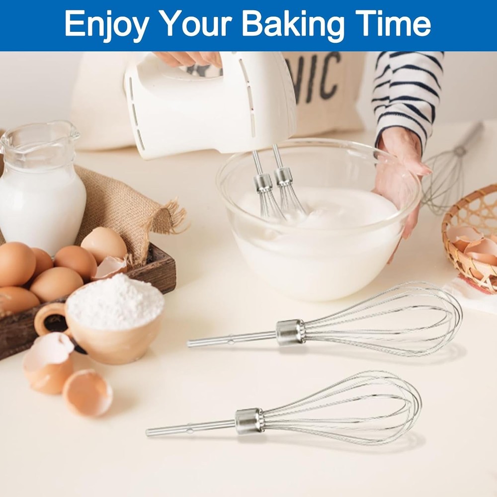 Kitchen Hand Mixer Whisk Attachments for KitchenAid Silver