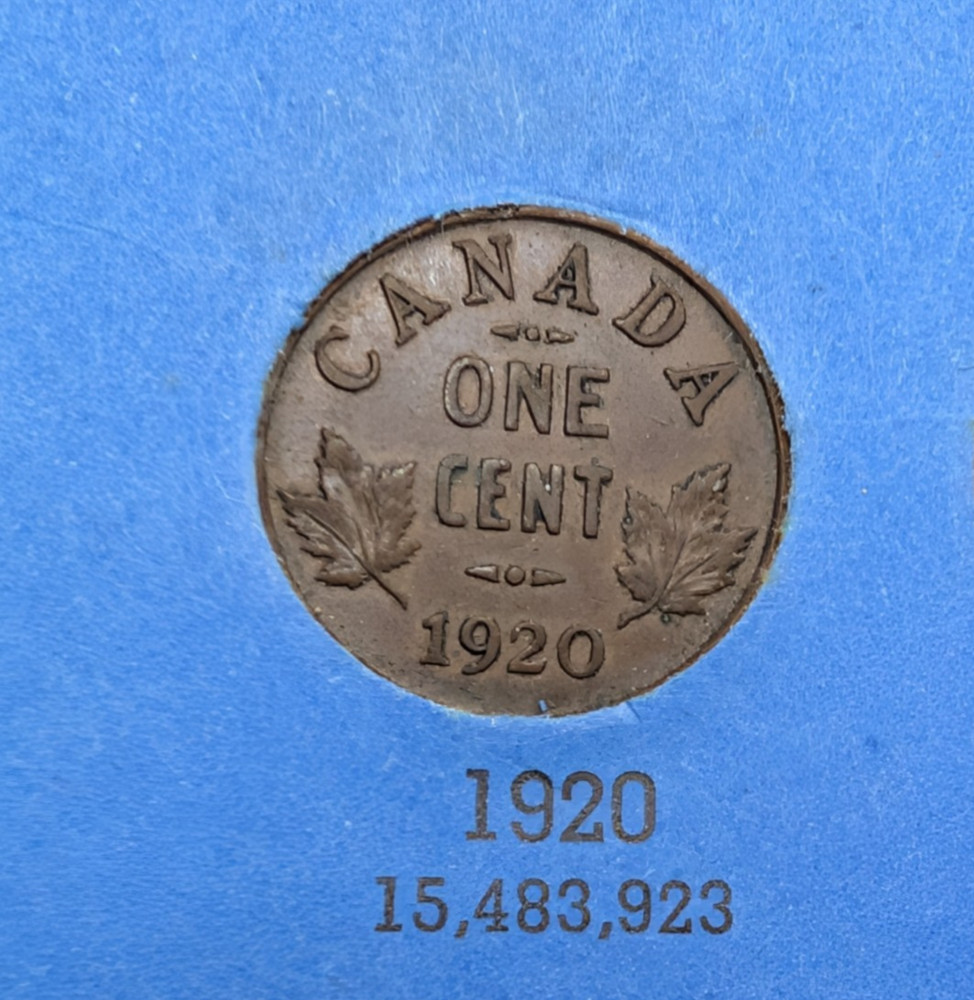 Partial Set Canada Small Cents 40 Coins Whitman Folder 260357