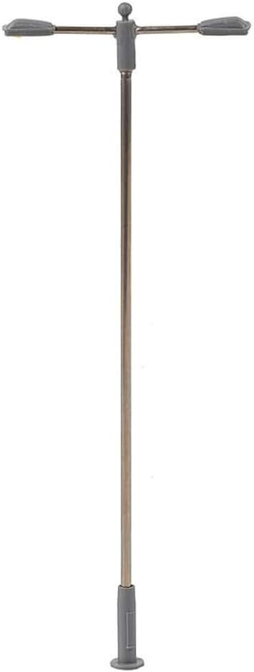 H0 Double Street Light Model Ready, Pre-Assembled Faller 1 Piece