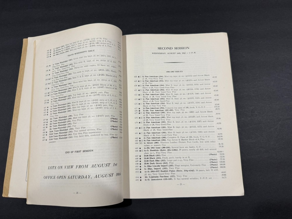 1963-65 Robert Siegel Auction Galleries Stamp Catalogs.....3 Items