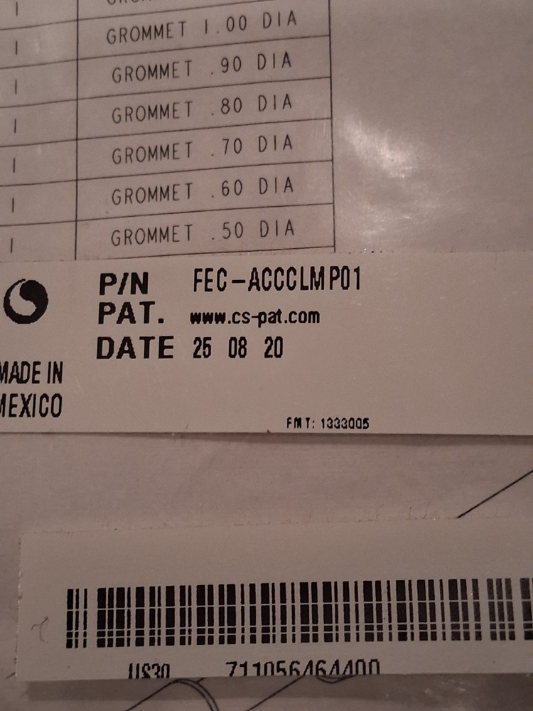 ADC COMMSCOPE FEC-ACCCLMP01 CABLE CLAMP KIT: stackable for FEC cabinets