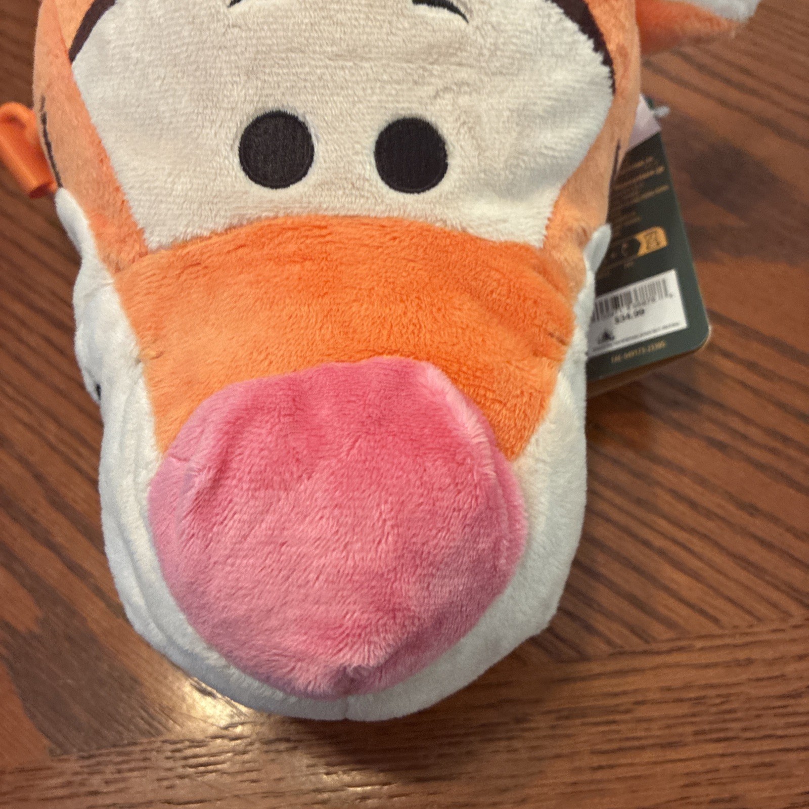 NEW Disney Parks Winnie the Pooh Zipper Purse Crossbody Tigger Head Plush Bag