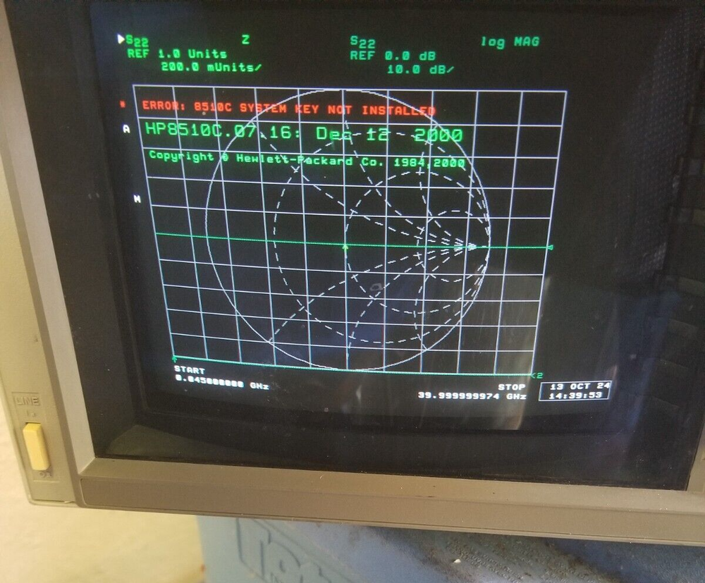 HP85101C Display/Processor for HP 8510C Vector Network Analyzer (VNA)
