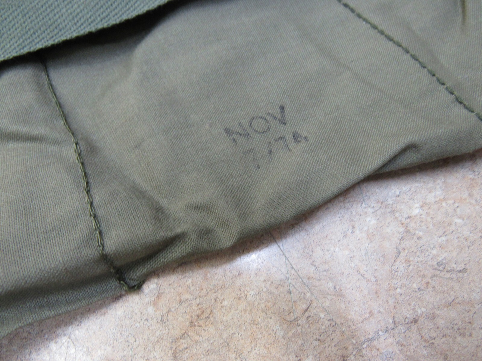 US VIETNAM ERA 7 POCKET AMMO BANDOLIER 1974 DATED UNISSUED US ARMY USMC 223