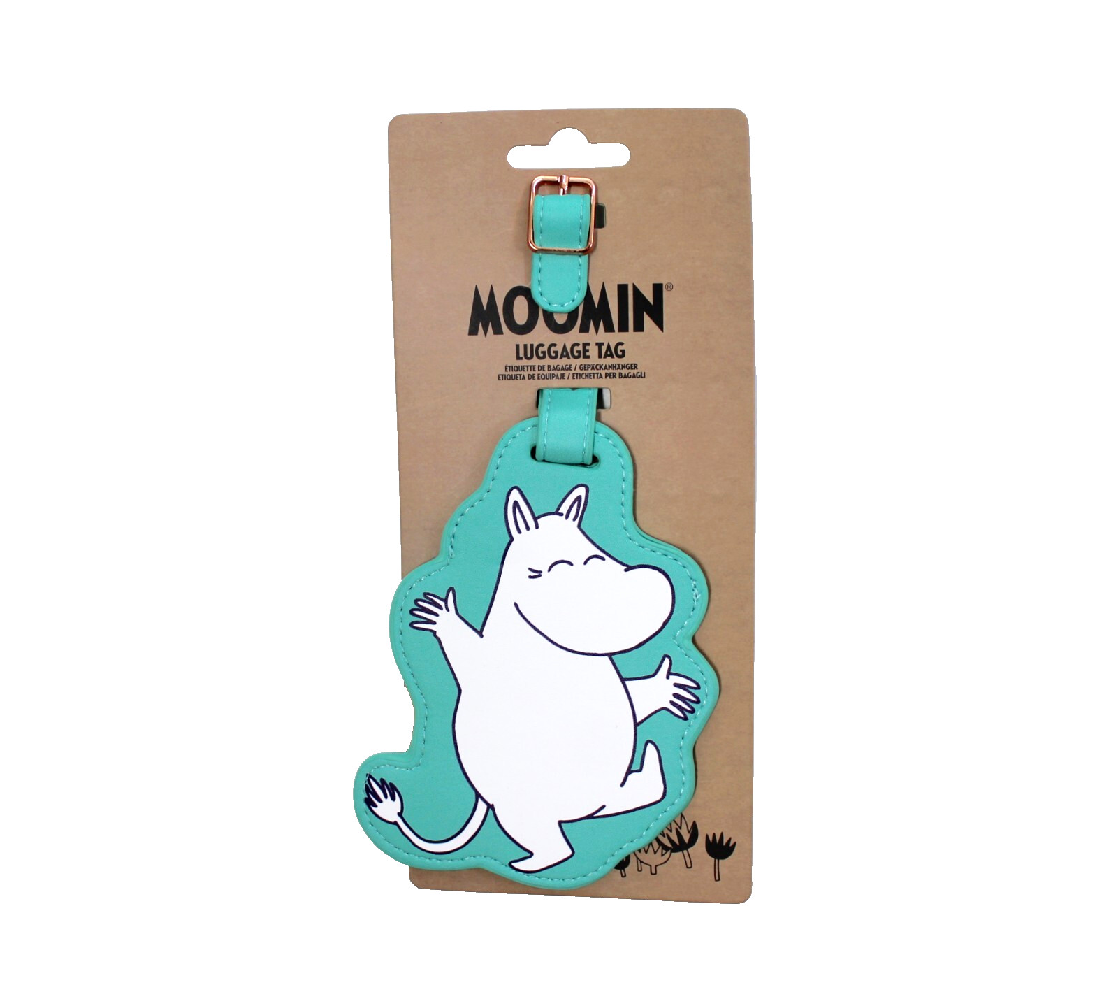 Moomin Moomintroll Luggage Tag Teal