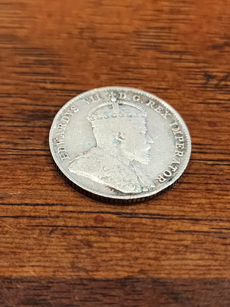 1906 Canada 10 Cents Silver Coin