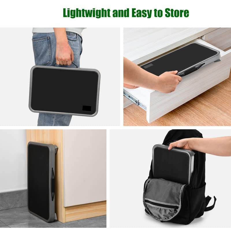 Foldable Step Stool, Adjustable Step Stool with a Non-Slip Platform, Step Lad...