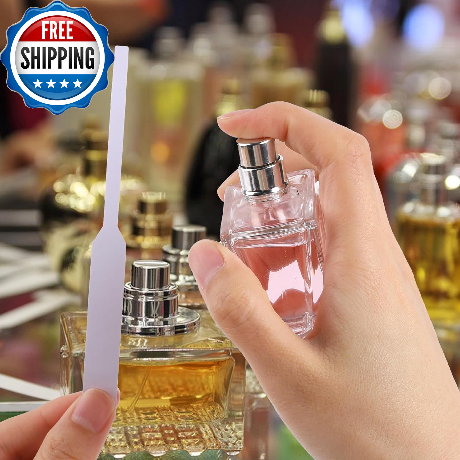 200 PCS Perfume Test Strips Paper Disposable White Perfume Paper Strips, Perfume