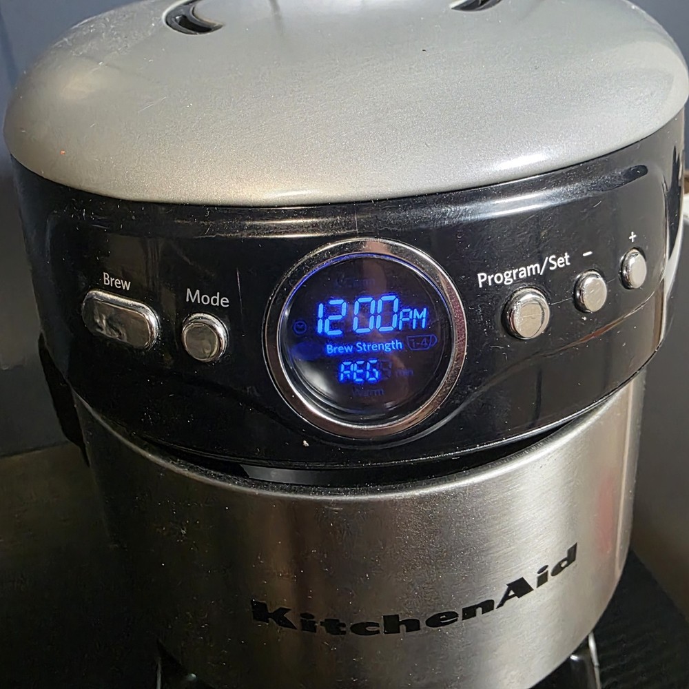 Kitchen Aid Programable 12 Cup Coffee Maker Silver KCM2220B0 Parts Only!