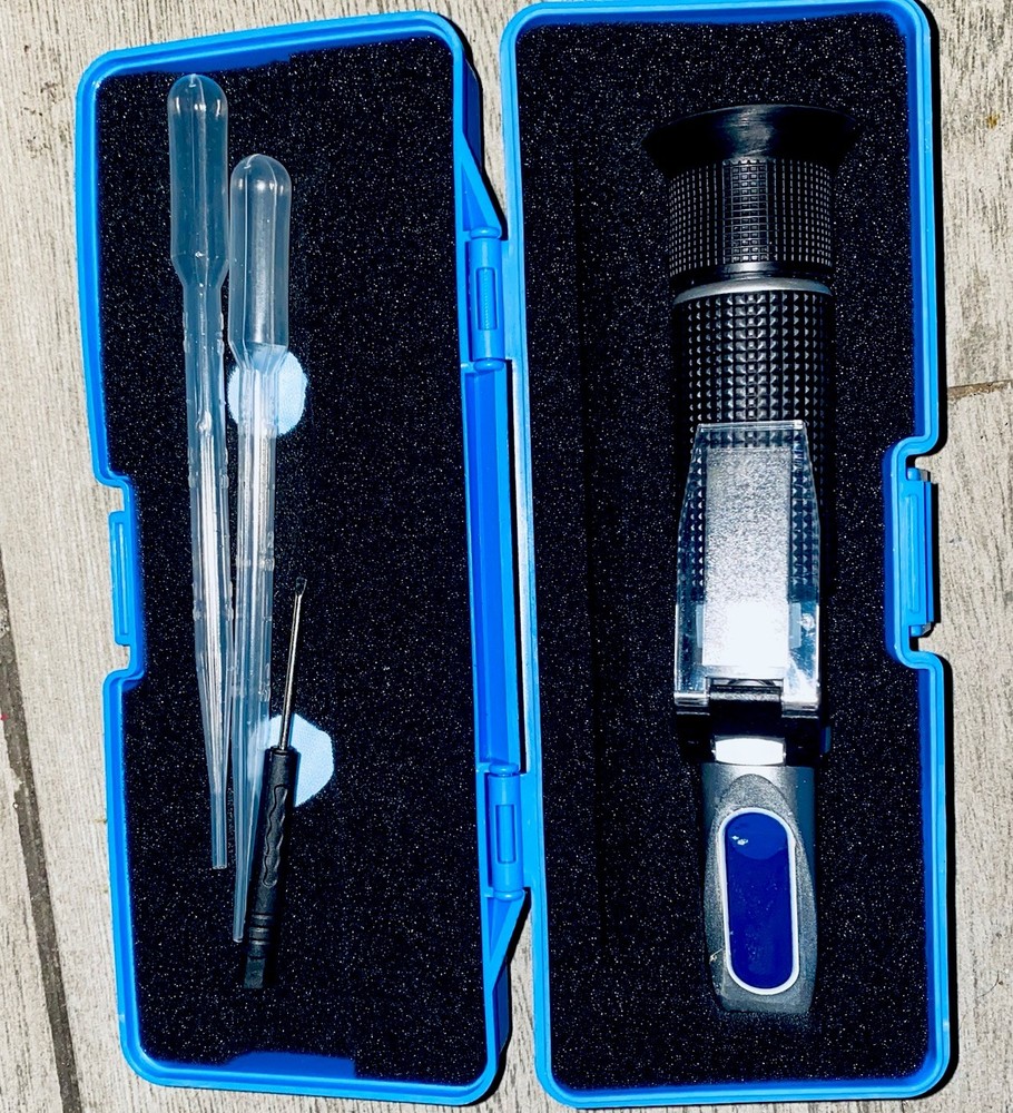 ATC Portable Handheld Refractometer with Case and Accessories
