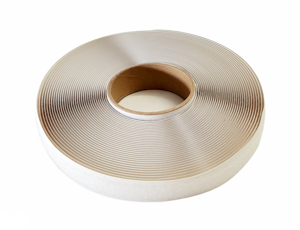 DUNLAP Industries 1" Wide Self-ADHESIVE "LOOP ONLY" - By The YARD - White