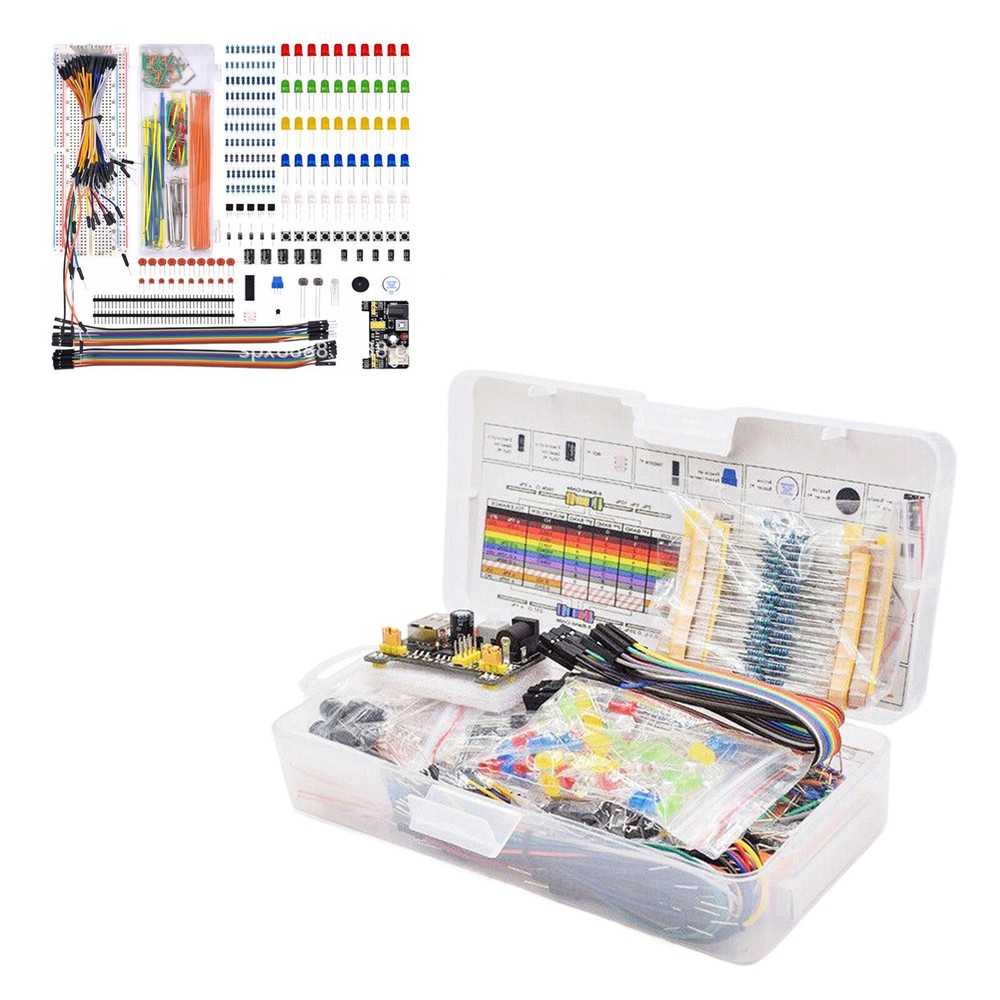 Electronics Component Basic Kit with 830 tie-points Breadboard Resist for UNO R3