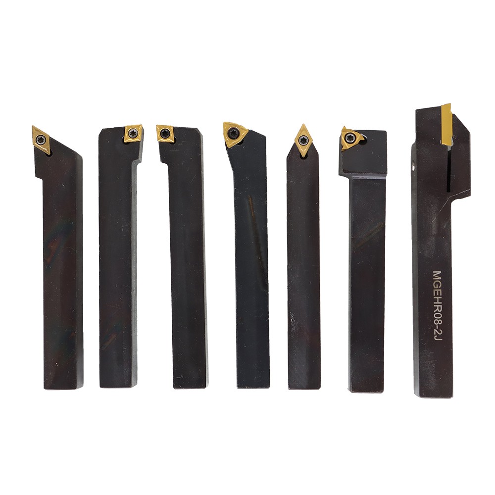 Carbide Indexable Turning Tool Lathe Tool Bit Set Thread Insert With Holder 1/2"