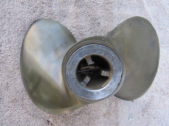 Mercury antique outboard motor bronze propeller MK20 MK25 Quicksilver#48-20325A1