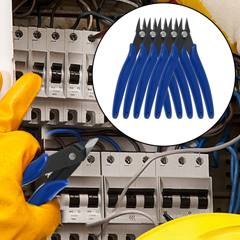 5x Micro Flush Cutter, 2 Pack Small Wire Cutters Spring Loaded Cutting Plier