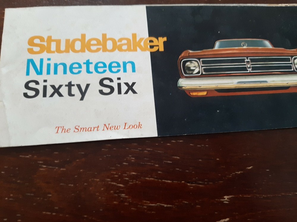 1953 Studebaker Manual And 1966 Studebaker Brochure