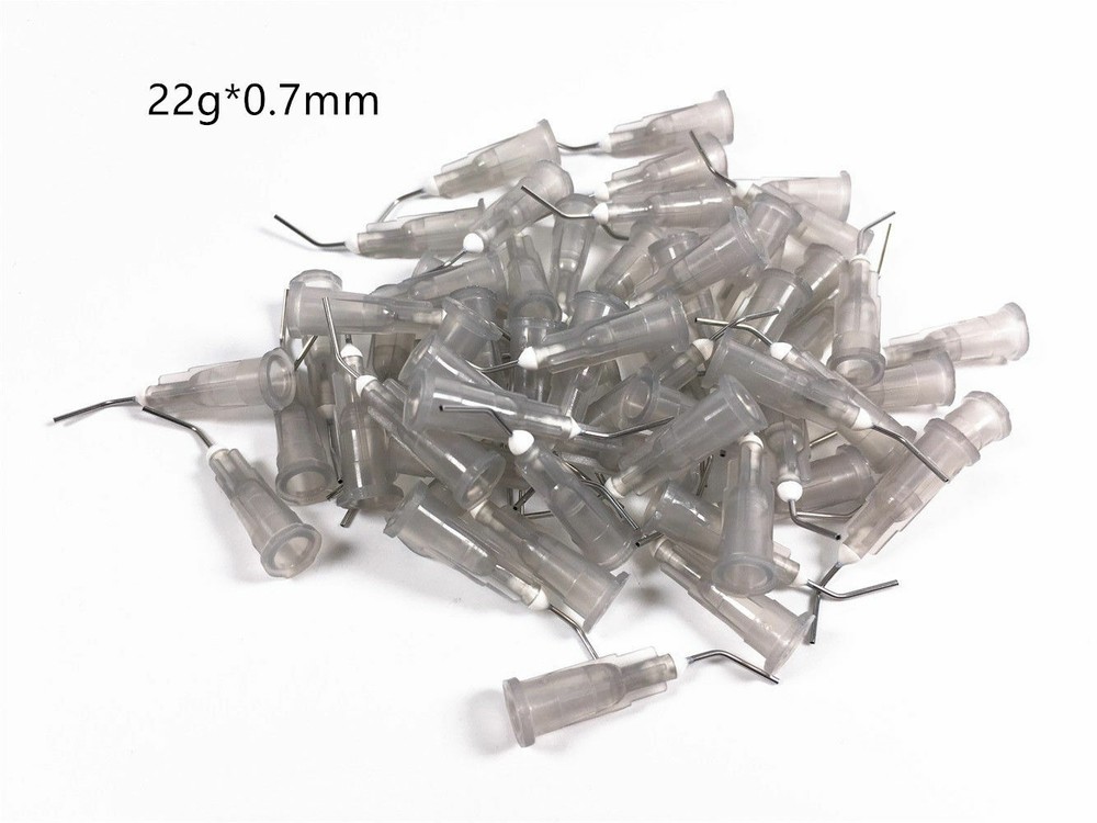Dental Syringe Tips Applicator Prebent Brush End Conveyor Needle Tips