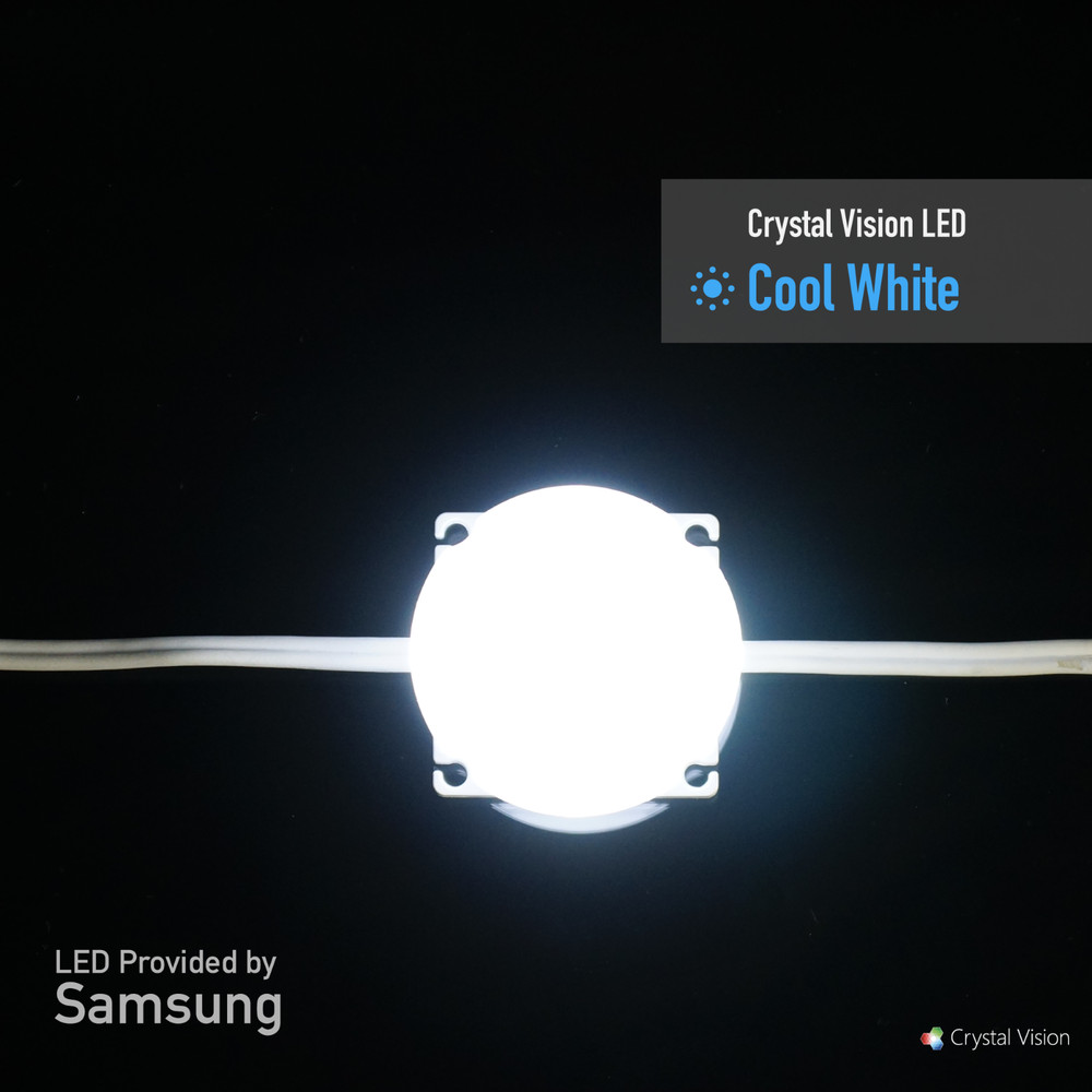 Crystal Vision Ceiling LED Light Kit Provided by Samsung w/ Dimmer Controller