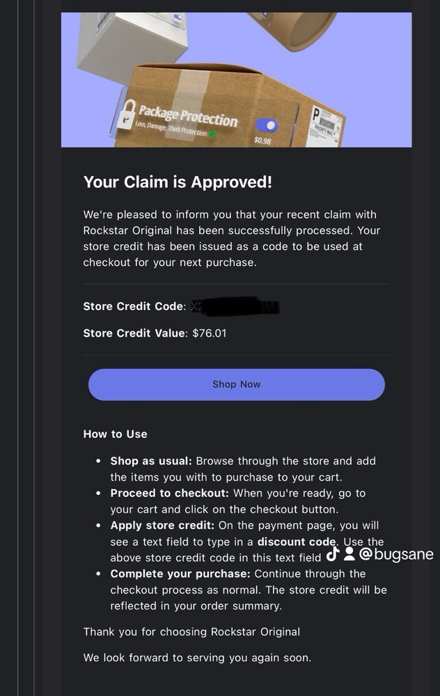 Rockstar Original Store Credit